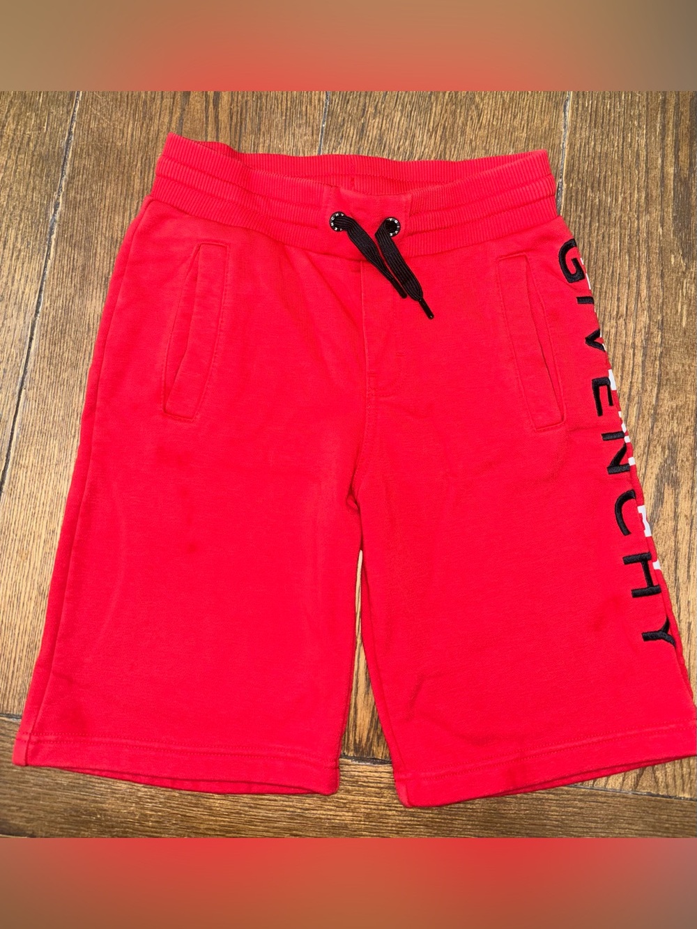 Givenchy Red Kids Drawstring Shorts
